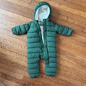 EUC Primary brand - Baby parka puffer suit Evergreen